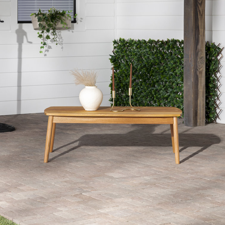 George Oliver Schulenburg Eucalyptus Outdoor Coffee Table | Wayfair